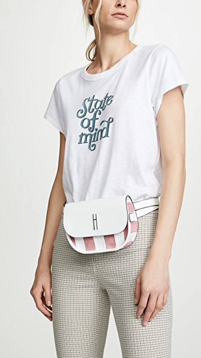 Shop Hayward Benny Belt Bag In Pink/white