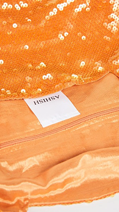 Shop Ashish Sequin Shopper Bag In Orange Sorbet