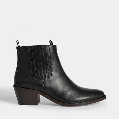 Shop Apc A.p.c. | Josette Boots In Black Smooth Leather