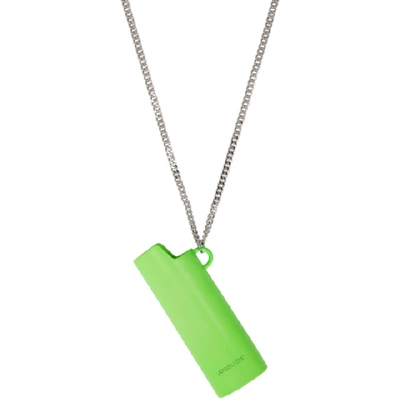 Shop Ambush Green Lighter Case Necklace In Sc26 Green