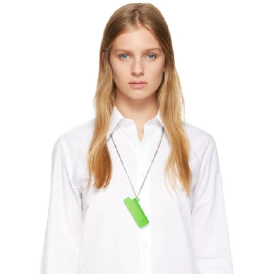 Shop Ambush Green Lighter Case Necklace In Sc26 Green