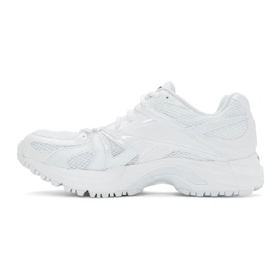 Shop Vetements White Reebok Edition Spike Runner 200 Sneakers