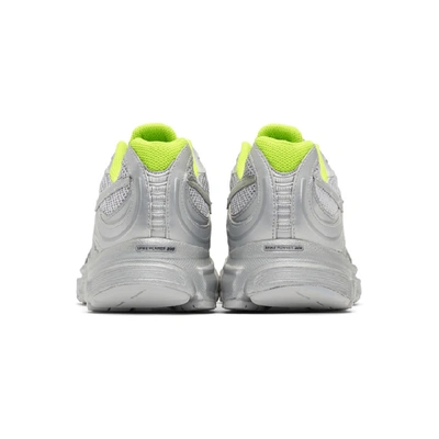 Shop Vetements Silver Reebok Edition Spike Runner 200 Sneakers