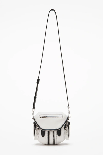 Shop Alexander Wang Marti Micro Crossbody In Black And White