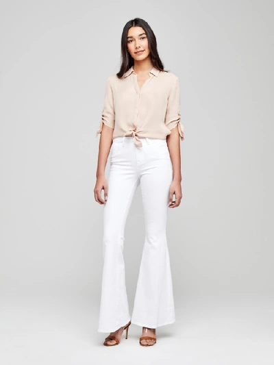 Shop L Agence Isa Blouse In Petal