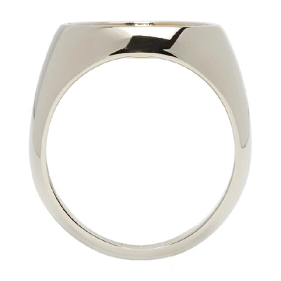 Shop Loewe Silver And Gold Flip Ring In 8262 Gldsil