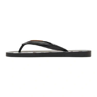 Shop Diesel Black Sa-briian Flip Flops In H7222 Blk/o