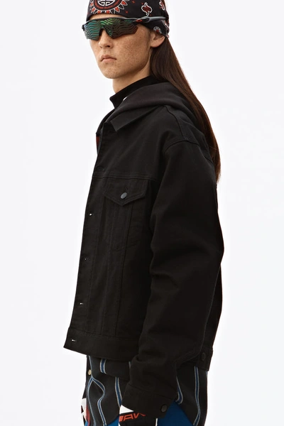 Shop Alexander Wang Black Denim Jean Jacket