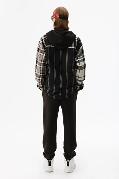 Shop Alexander Wang Acid Wash Dense Fleece Sweatpant In Acid Black