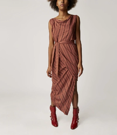Shop Vivienne Westwood Vian Dress Terracotta