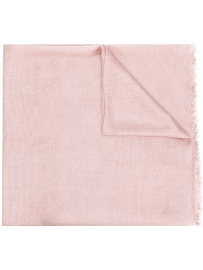 Shop Max Mara 's  Schal Mit Ausgefransten Kanten - Rosa In Pink