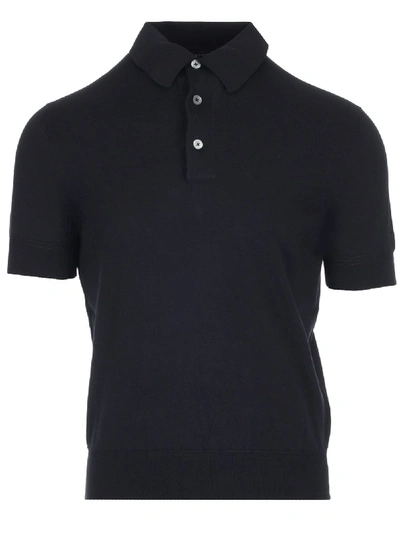 Shop Tom Ford Classic Polo Shirt In Blue