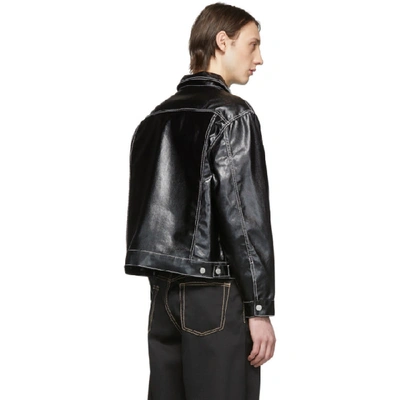 Buck Tar Coated Denim Jacket In Black