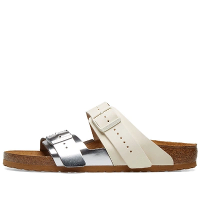 Shop Rick Owens X Birkenstock Contrast Strap Sandal In White