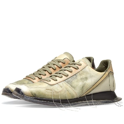 Shop Rick Owens Transparent Runner In Green