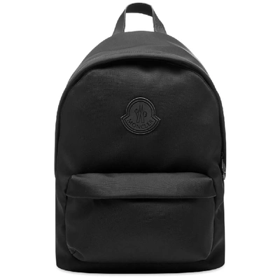 Shop Moncler Canvas Backpack In Black