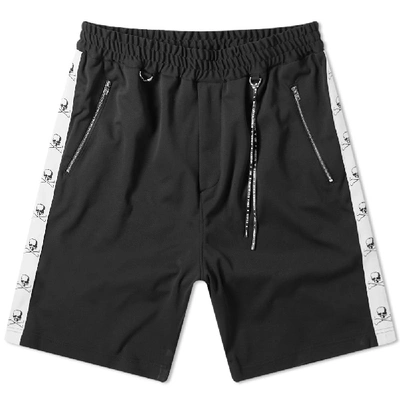 Shop Mastermind Japan Mastermind World Skull Taped Short In Black