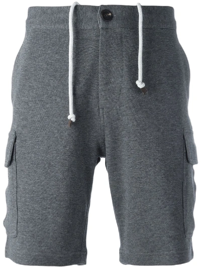 Shop Brunello Cucinelli Track Shorts In Grey