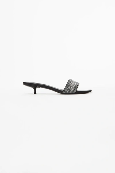 Shop Alexander Wang Jo Logo Sandal In Black