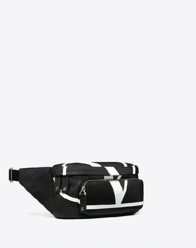 Shop Valentino Garavani Uomo Nappa Leather Vlogo Belt Bag In Black