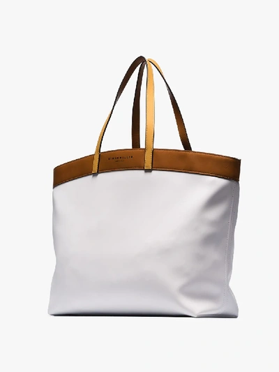 Shop Simon Miller White Tent Medium Neoprene Tote Bag