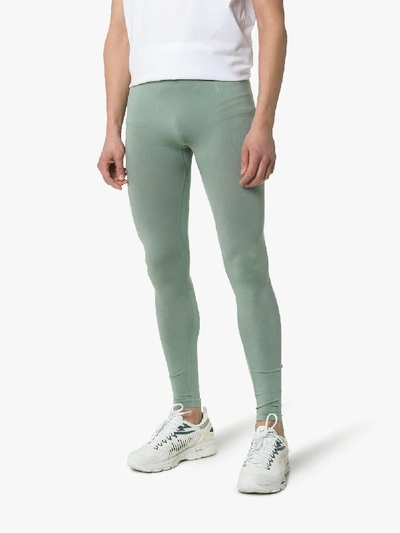 Shop Asics X Kiko Kostadinov Seamless Running Tights In Green