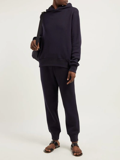 Wren Cotton Hooded Sweatshirt In Navy