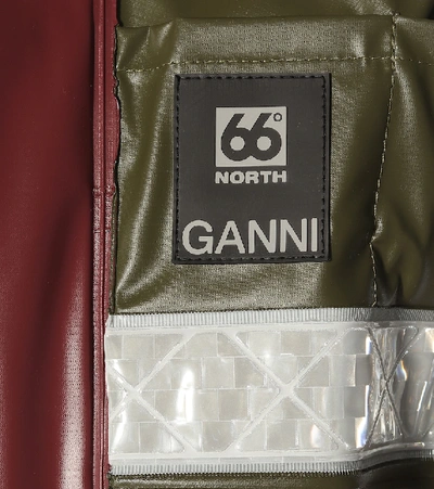 Shop Ganni X 66° North Technical Jacket In Green