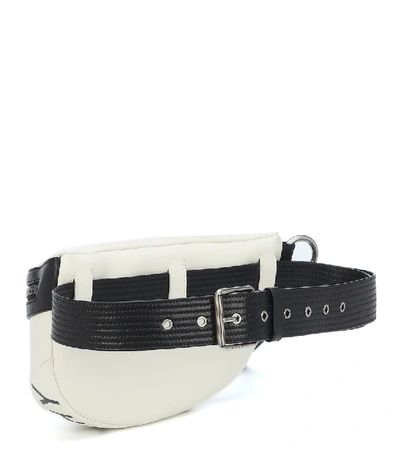 Shop Givenchy Tag Leather Belt Bag In White