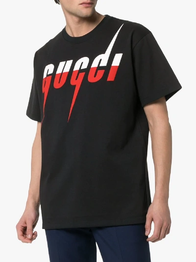 Shop Gucci Black Blade Cotton T-shirt