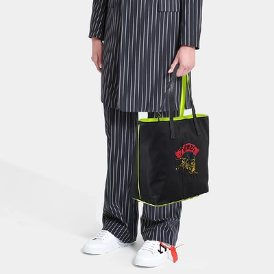Shop Kenzo | Jumping Tiger Tote Bag In Black Polyamide