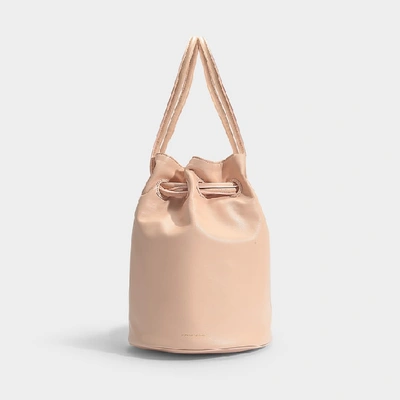 Shop Mansur Gavriel Drawstring Pouch Bag In Pink