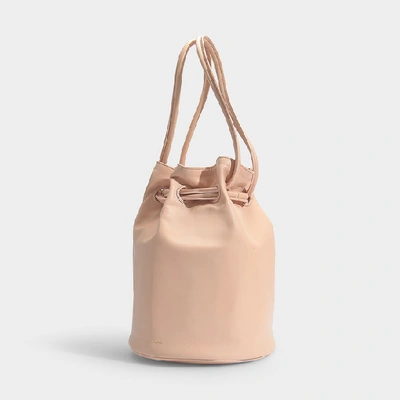 Shop Mansur Gavriel Drawstring Pouch Bag In Pink