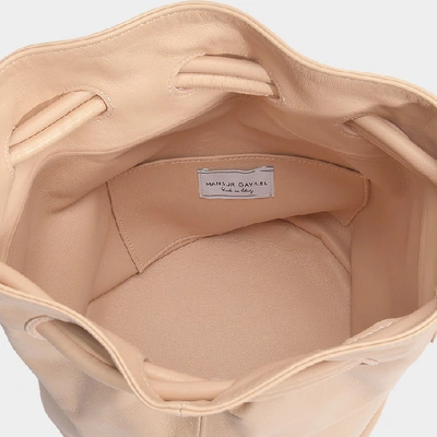 Shop Mansur Gavriel Drawstring Pouch Bag In Pink