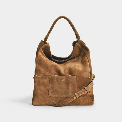 Gaspard Bag In Tobacco Split Suede