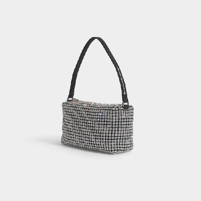 Shop Alexander Wang Heiress Medium Bag -  - Mesh - Grey In White