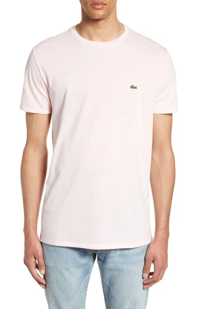 Shop Lacoste Pima Cotton T-shirt In Flamingo