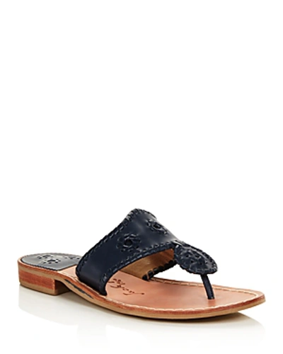 Shop Jack Rogers Women's Jacks Thong Sandals In Midnight
