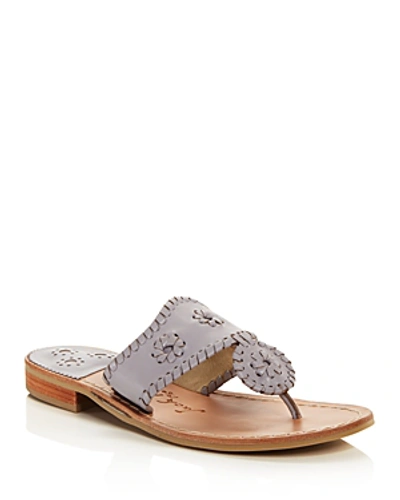 Shop Jack Rogers Women's Jacks Thong Sandals In Gull Gray