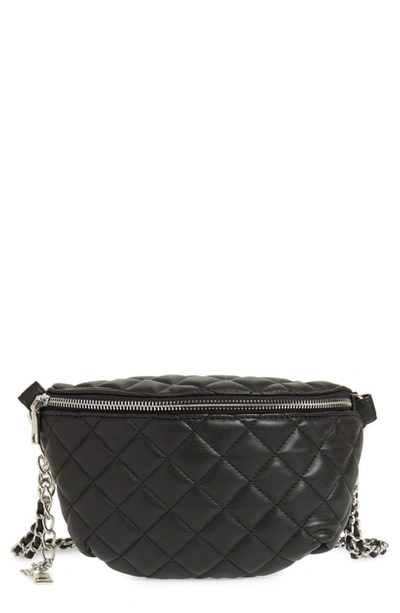 Shop Steve Madden Quilted Faux Leather Fanny Pack - Black