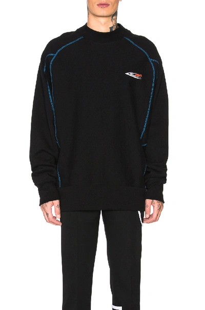 Shop Calvin Klein 205w39nyc Scuba Jaws Sweatshirt In Black