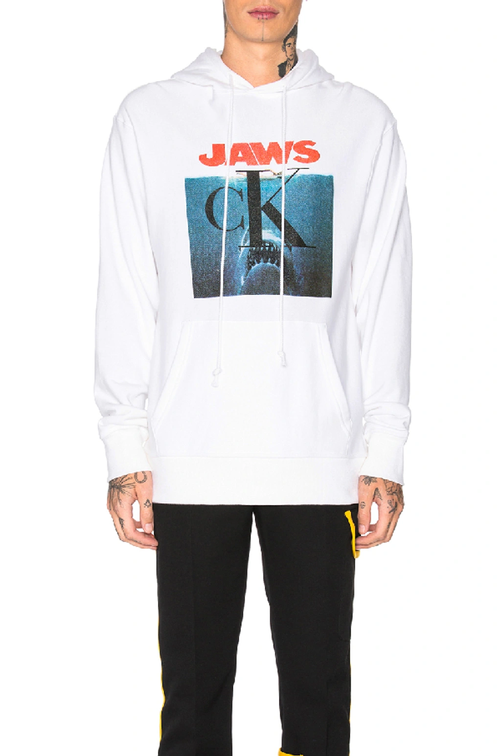 Calvin klein jaws hoodie hotsell