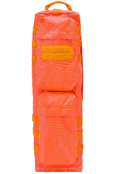 Shop Junya Watanabe Oxford Backpack In Fluo Orange