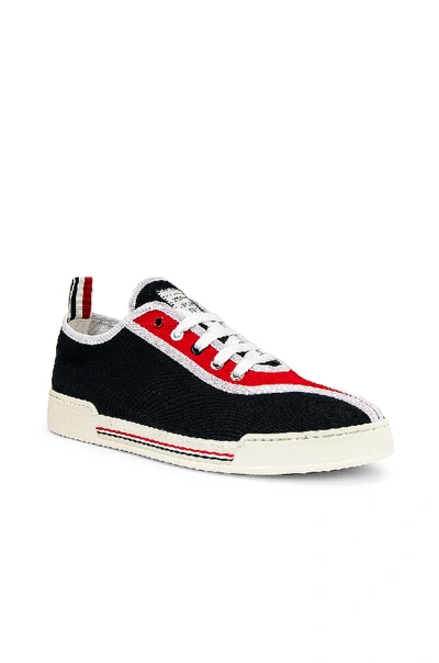 Shop Thom Browne Trainer Paper Label Sneaker In Red & White & Black