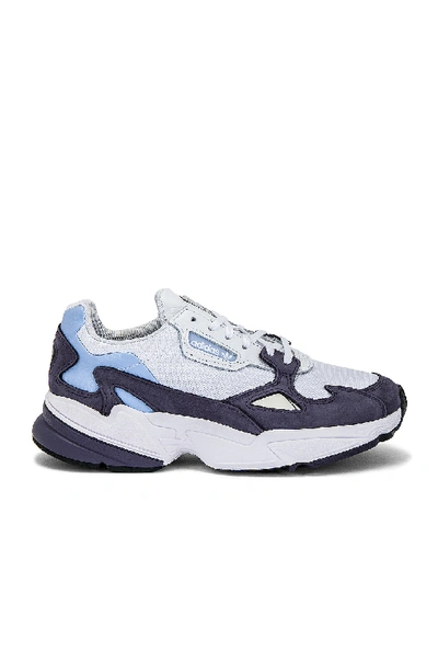 Shop Adidas Originals Falcon Sneaker In Grey & Periwinkle