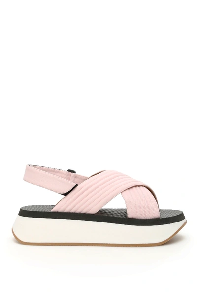 Shop Marni Platform Sandals In Light Rose|rosa