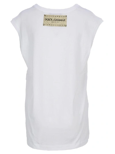 Shop Dolce & Gabbana Lamore È Bellezza Print T-shirt In White