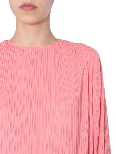 Shop Givenchy Pleated Dress In Rosa