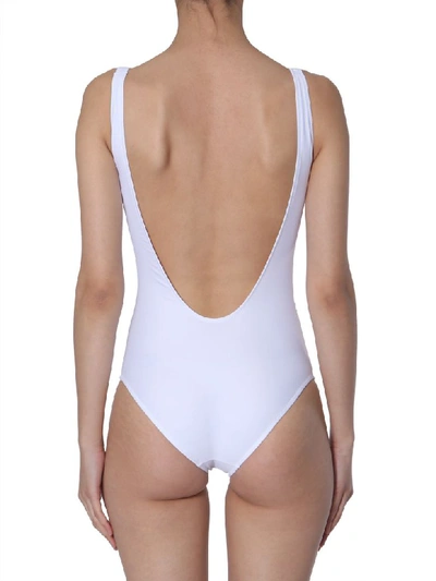 Shop Alberta Ferretti Swimsuit In Bianco
