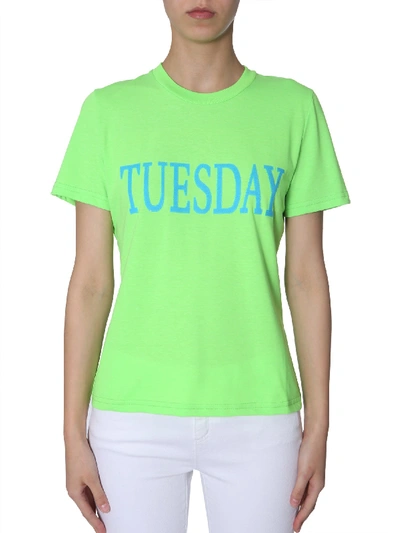 Shop Alberta Ferretti Slim T-shirt In Verde